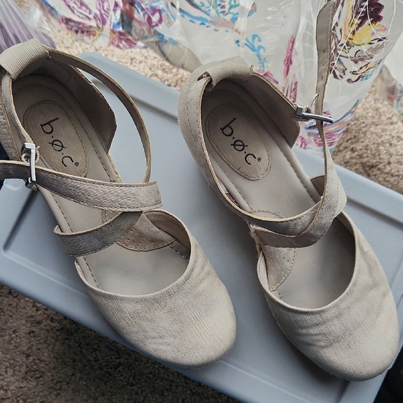 BOC Women's Silver Wedges - Picture 3 of 4